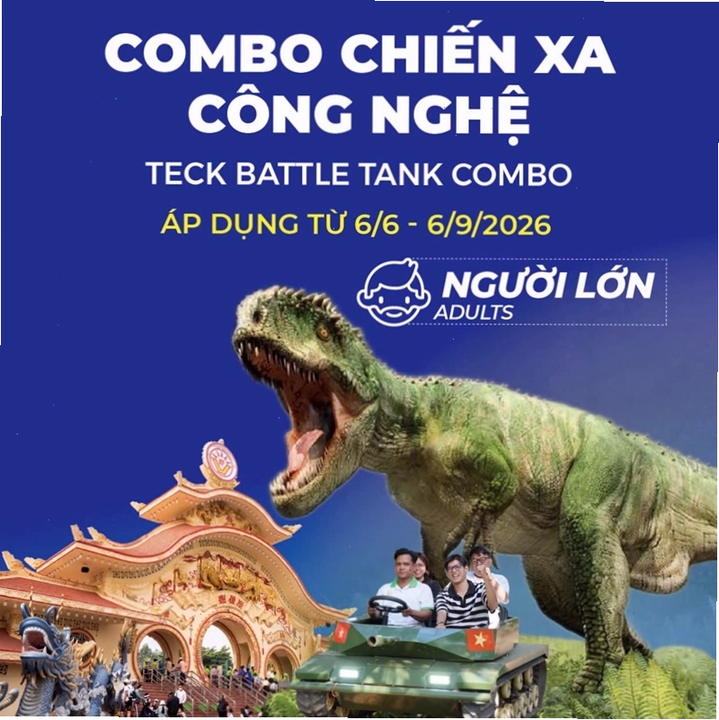 Combo chiến xa công nghệ tại Suối Tiên