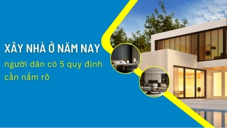 Công nhân đang thi công phần khung nhà