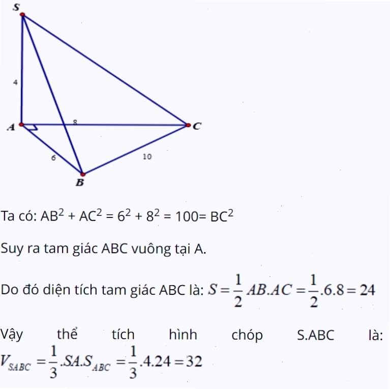 Công thức tính thể tích hình chóp cụt chữ nhật
