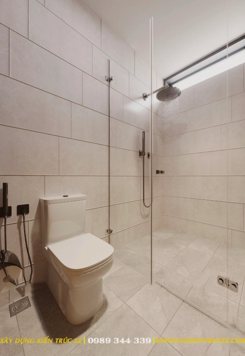 Công trình nhà ống 1 tầng đang được thi công bởi Xây Dựng Kiến Trúc 3Z