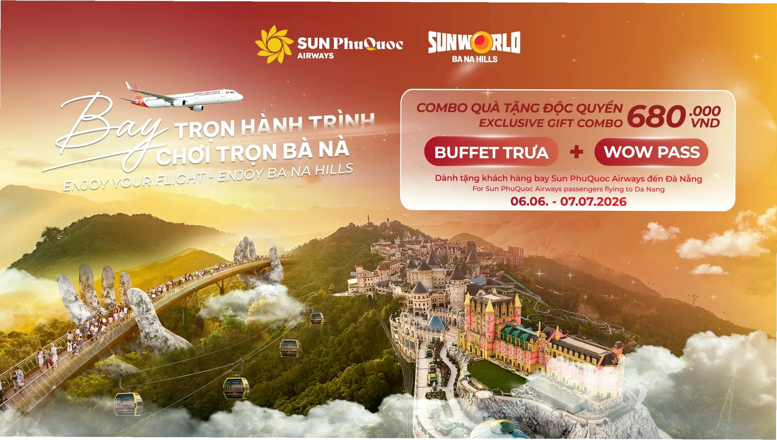 Cổng trời Sun World Bà Nà Hills - Khung cảnh ấn tượng nhìn từ trên cao