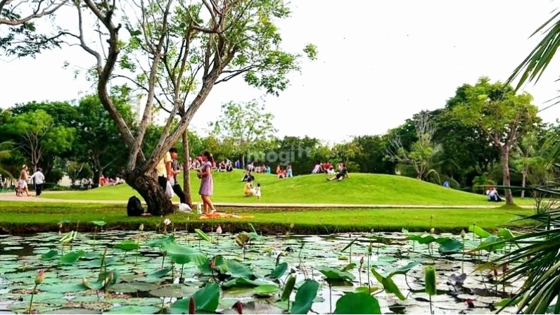 Công viên Hồ Bán Nguyệt tọa lạc tại khu đô thị Phú Mỹ Hưng
