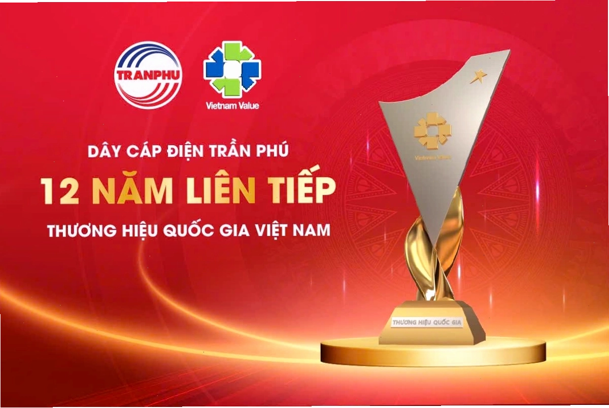 Dây cáp điện Trần Phú tự hào đạt Thương hiệu Quốc gia Việt Nam 12 năm liên tiếp