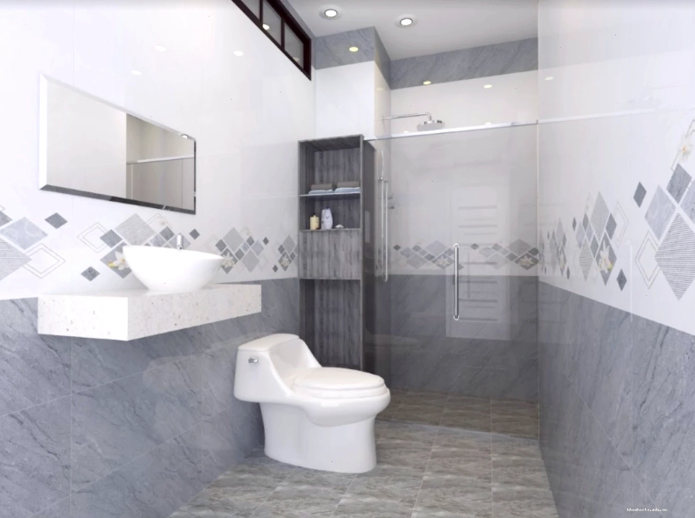 Gạch ốp nhà tắm kích thước 40x80