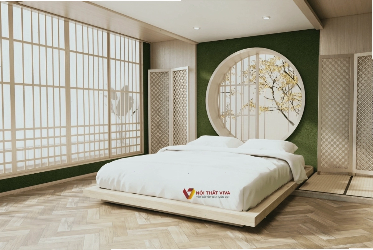 Giường thấp Nhật nên đặt trong phòng có ánh sáng tự nhiên