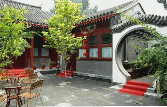 Góc nhìn từ trên cao xuống Tứ hợp viện