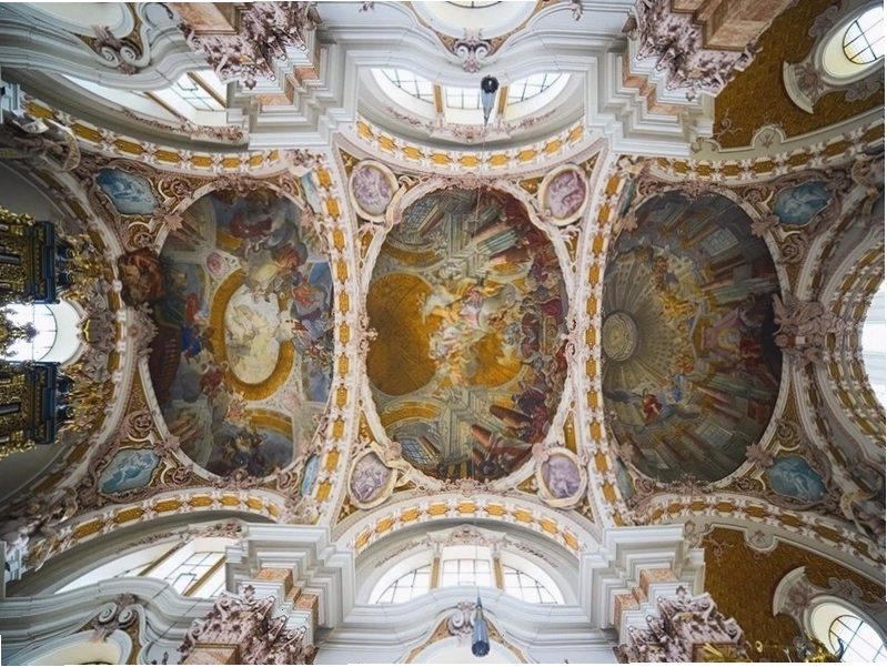 Hình khối oval phổ biến trong kiến trúc Baroque