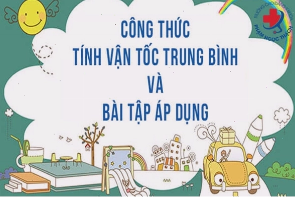 Hình minh họa công thức tính tốc độ trung bình