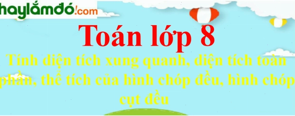 Hình minh họa hình chóp cụt tam giác đều