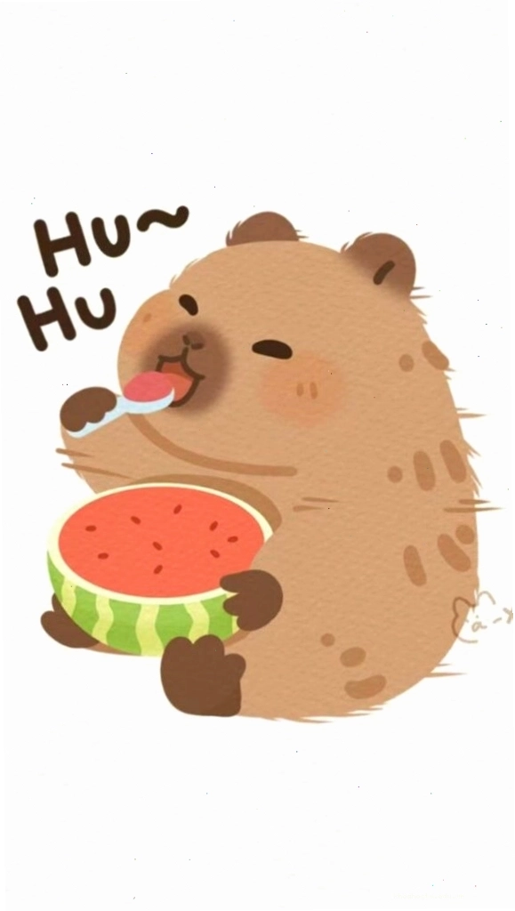 Hình nền capybara dễ thương cho điện thoại