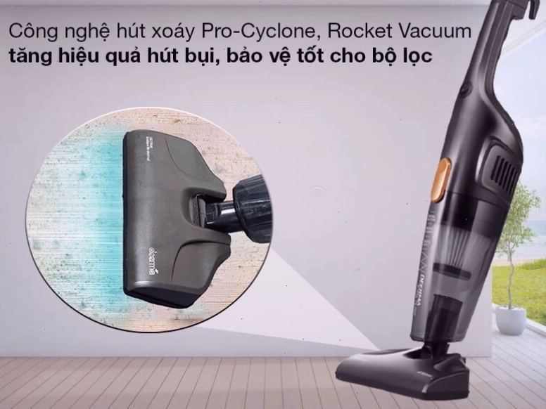Hướng dẫn vệ sinh hộp chứa bụi máy hút bụi Deerma