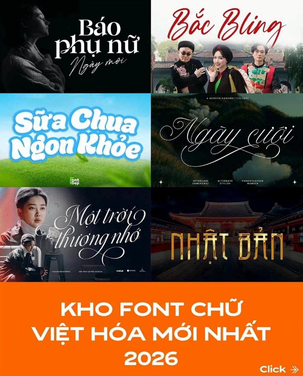 Kho font chữ Việt hóa đa dạng cho kiến trúc