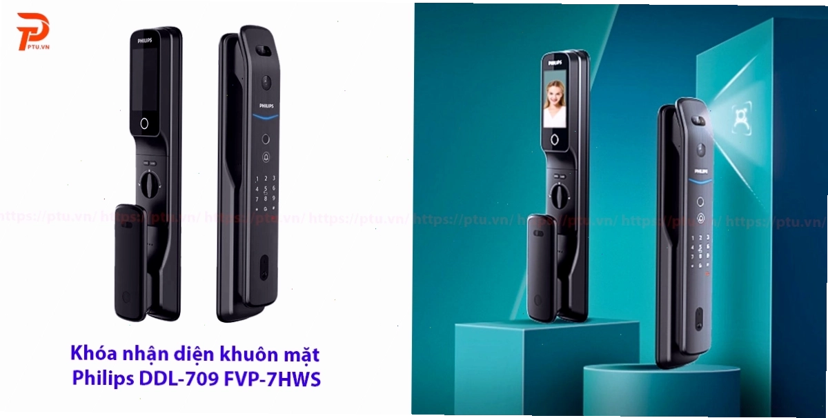 Khóa cửa nhận diện khuôn mặt Philips DDL709 FVP-7HWS