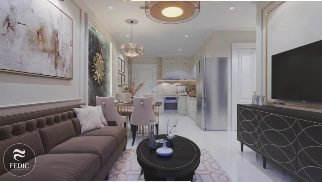 Không gian căn hộ phong cách Neo Classic sang trọng và tinh tế