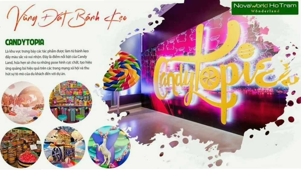 Khu vực Candytopia - Vùng Đất Bánh Kẹo