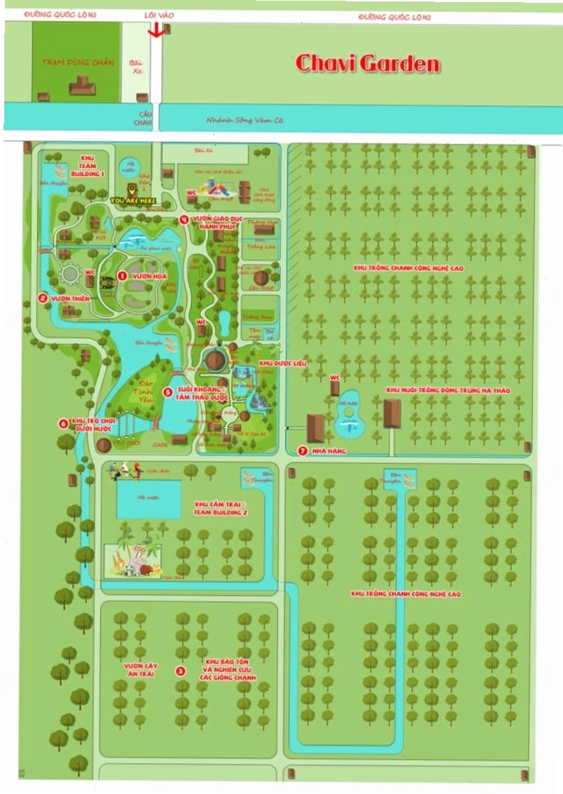 Khu vui chơi dành cho trẻ em tại Chavi Garden với nhiều trò chơi hấp dẫn