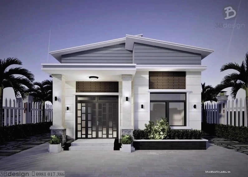 Kiến trúc nhà đơn giản, gần gũi