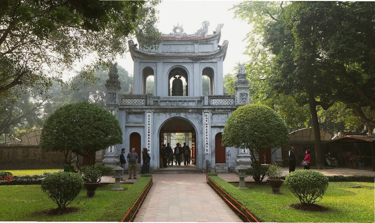 Kiến trúc tổng thể uy nghiêm của Văn Miếu - Quốc Tử Giám