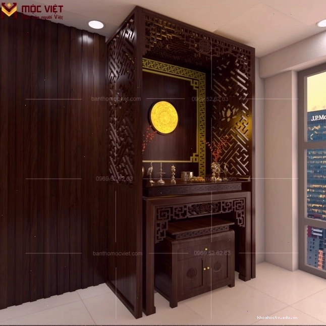 Kiểu dáng bàn thờ hiện đại đơn giản, chắc chắn và phù hợp với mọi không gian