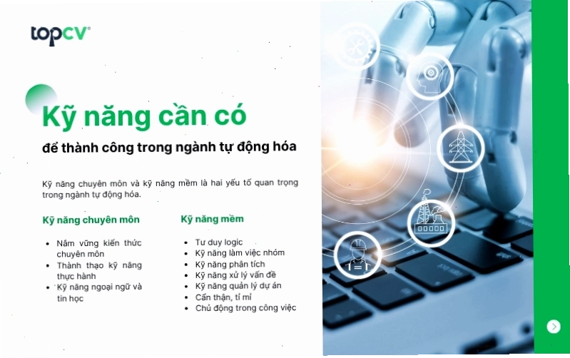 Kỹ năng cần thiết cho kỹ sư tự động hóa