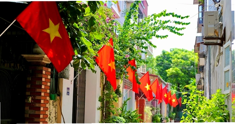 Lá cờ Việt Nam hiện diện trong mọi ngóc ngách của cuộc sống
