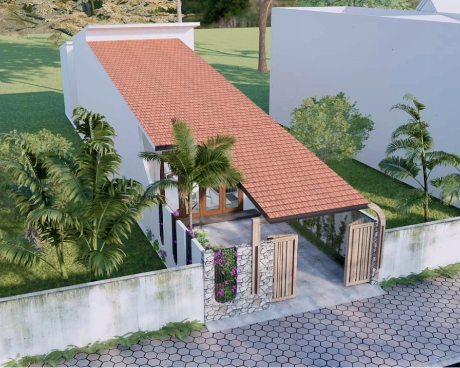 Mặt bằng bố trí công năng mẫu nhà cấp 4 50m2 khoa học