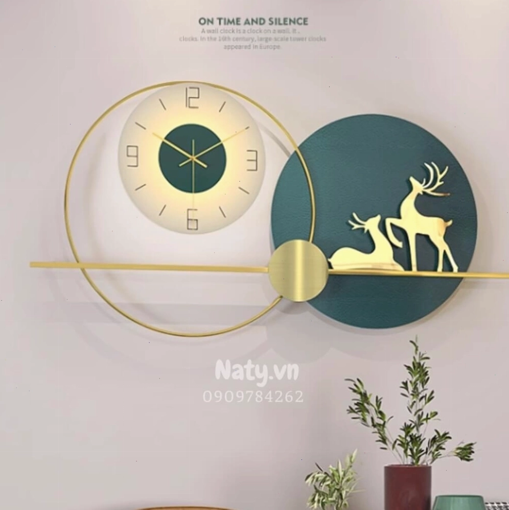 Mẫu đồng hồ treo tường đẹp với thiết kế tối giản và độc đáo