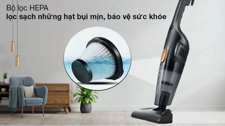 Máy hút bụi Deerma CM800 với khả năng hút bụi và diệt khuẩn