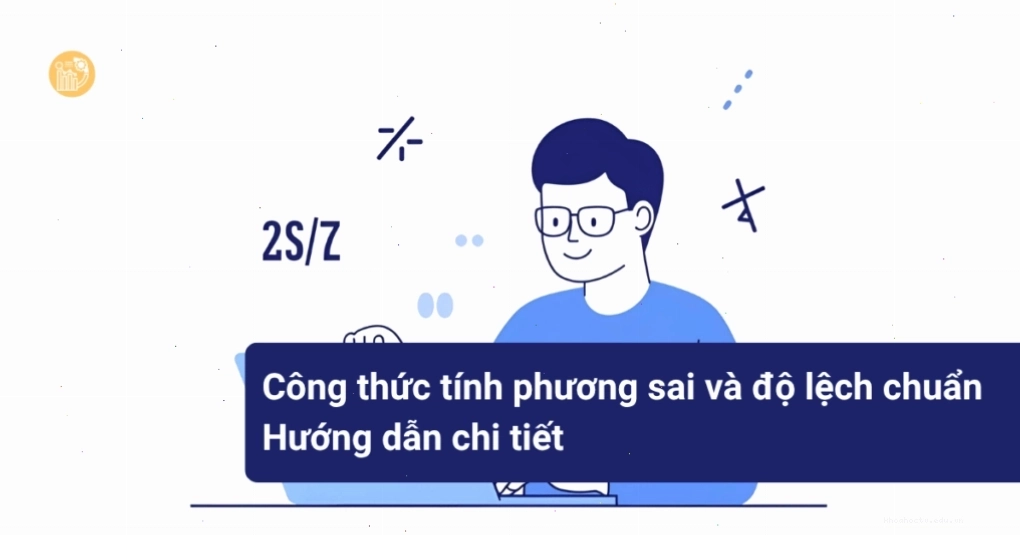 Minh họa công thức tính phương sai và độ lệch chuẩn trên Excel