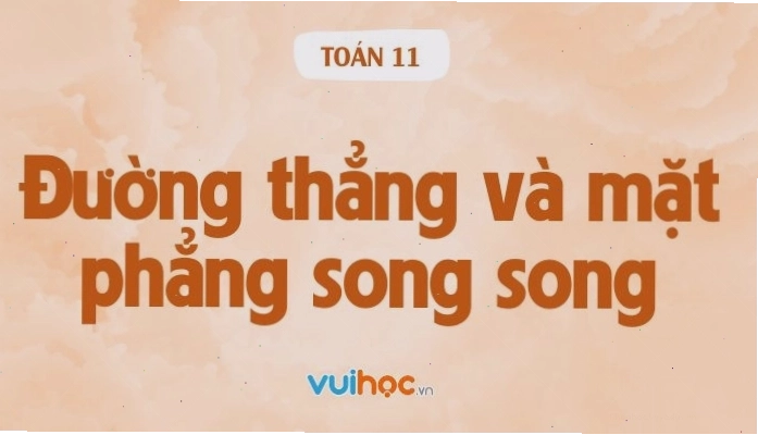 Minh họa hai đường thẳng song song xác định một mặt phẳng