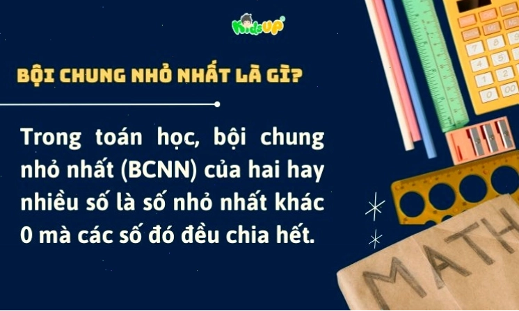 Minh họa khái niệm bội chung nhỏ nhất là gì