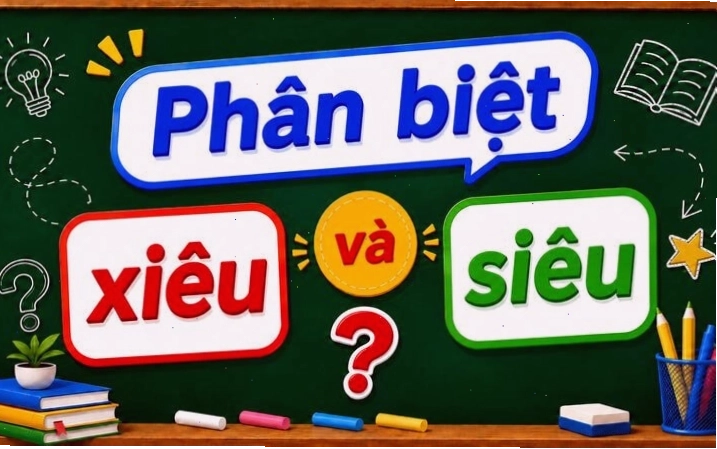 Minh họa sự khác biệt giữa các cặp từ dễ nhầm lẫn trong tiếng Việt