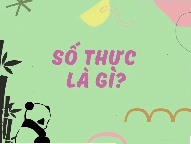 Minh họa trục số với các số thực, ký hiệu R