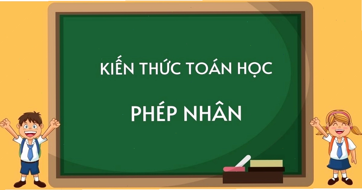 Minh họa về thừa số và tích trong phép nhân