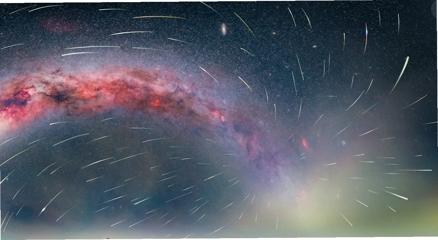 Mưa sao băng Geminids cực đại với hàng trăm vệt sáng