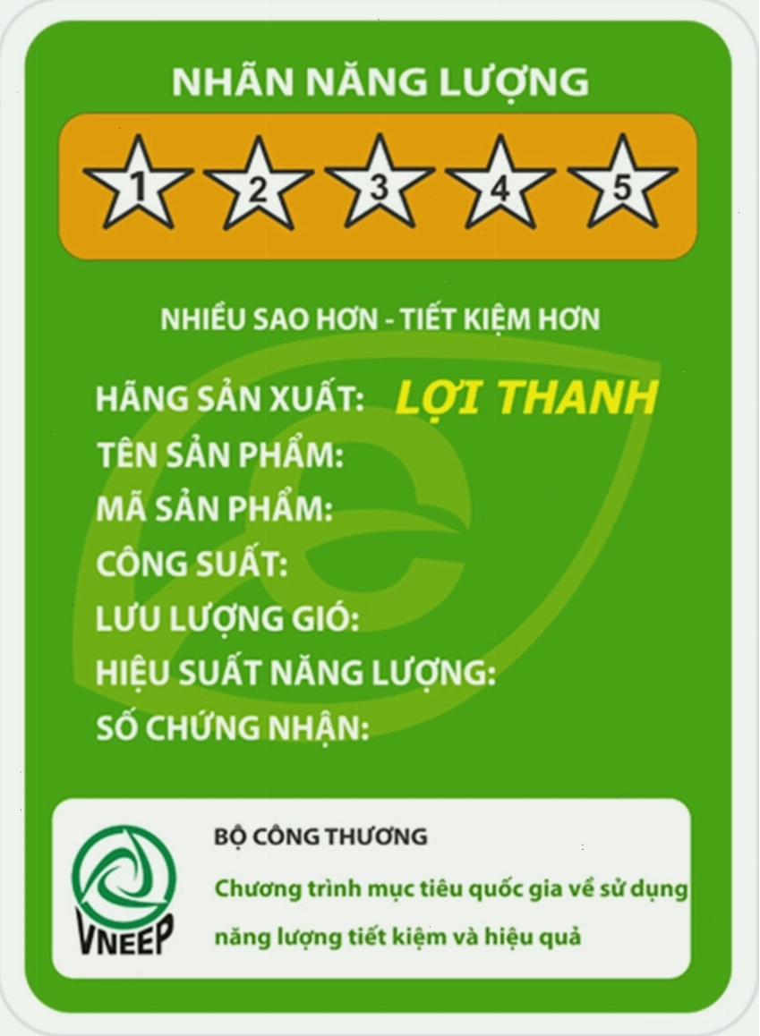 Nhãn năng lượng siêu tiết kiệm điện
