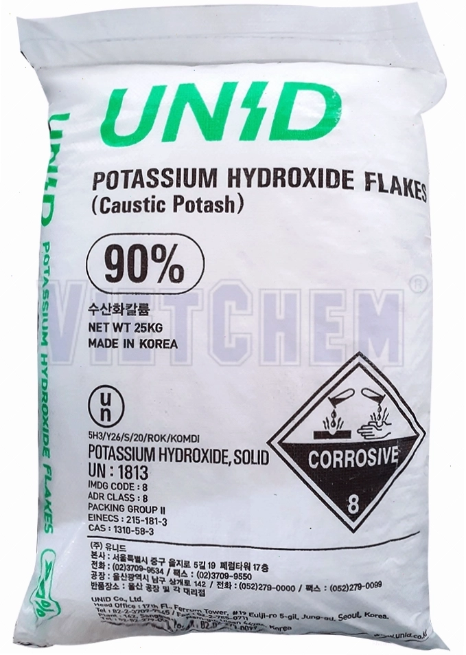 Potassium hydroxide KOH - một chất hóa học có thể tham gia các biến đổi
