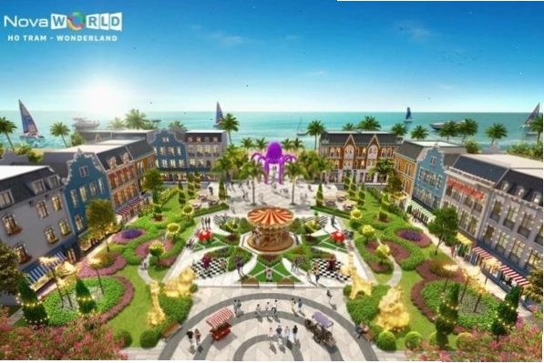 Quảng trường trung tâm sôi động