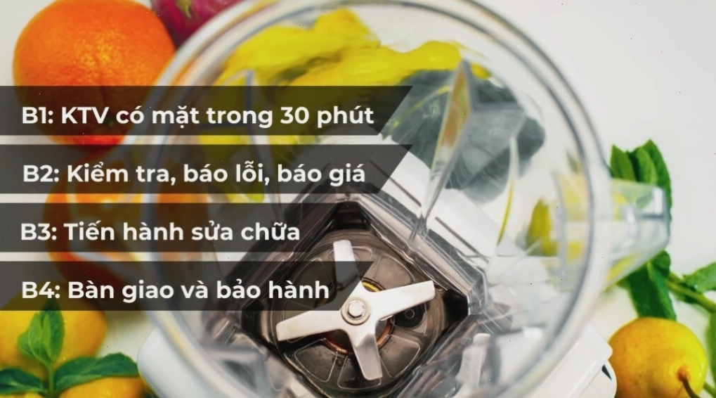 Quy trình sửa máy xay sinh tố tại đơn vị uy tín