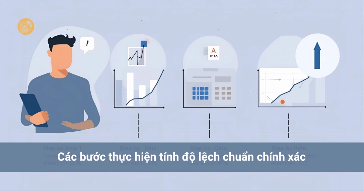 Quy trình thực hiện tính toán độ lệch chuẩn và phương sai