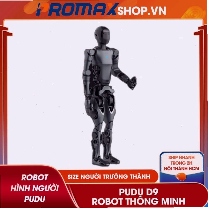 Robot hình người Pudu D9 với khả năng di chuyển và nâng vật nặng