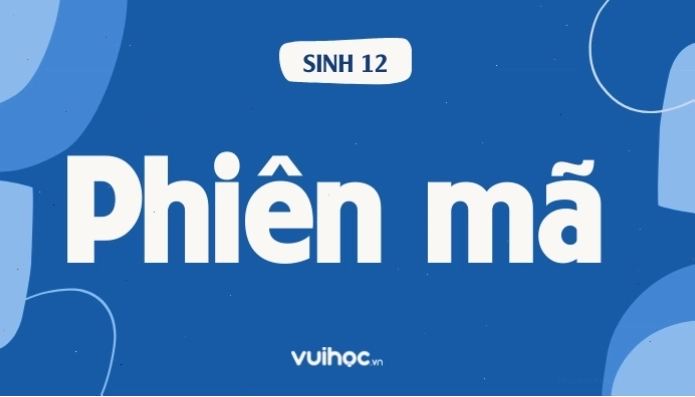 Sơ đồ minh họa quá trình phiên mã, DNA đóng vai trò làm khuôn mẫu