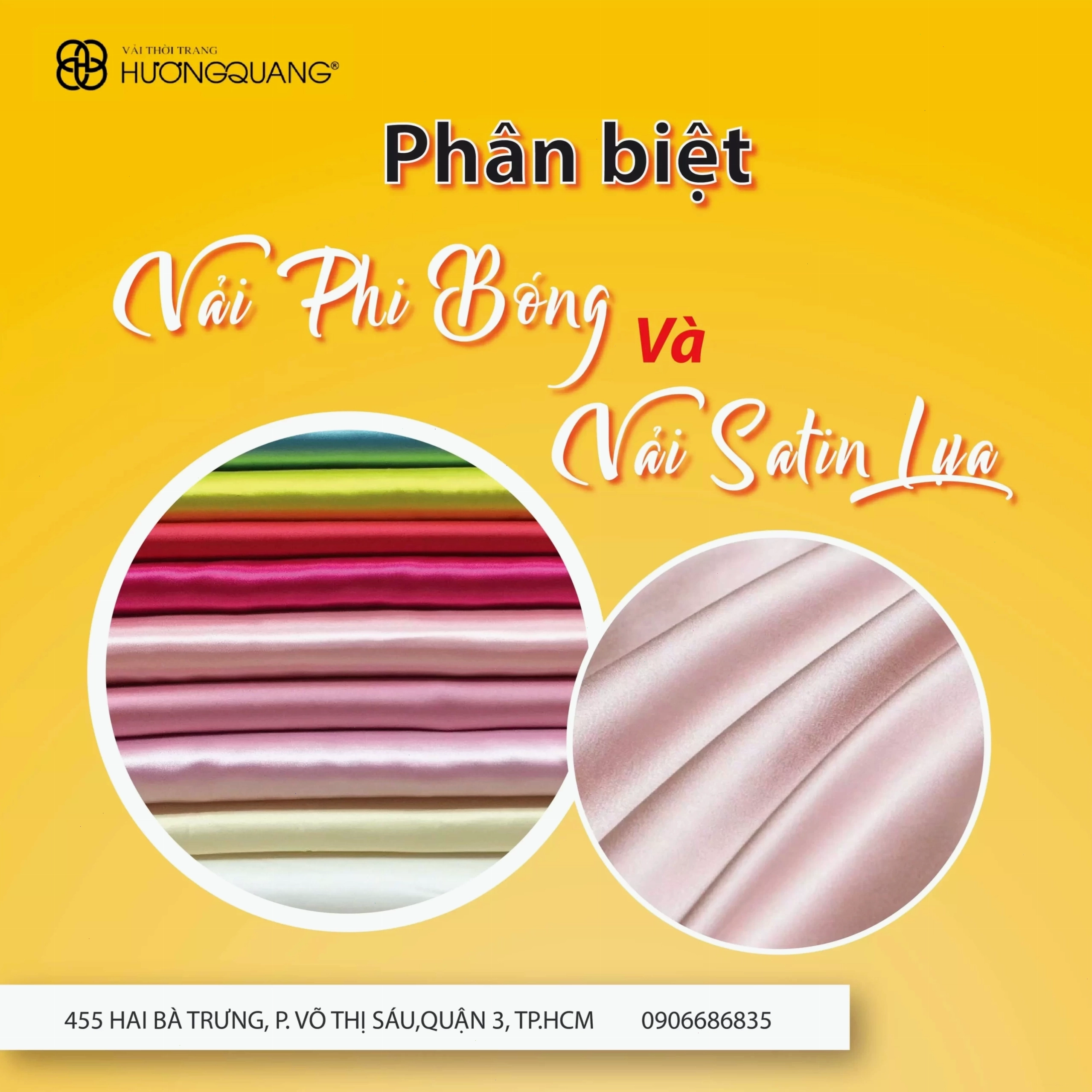 Sự mềm mại và bóng mượt của vải satin lụa