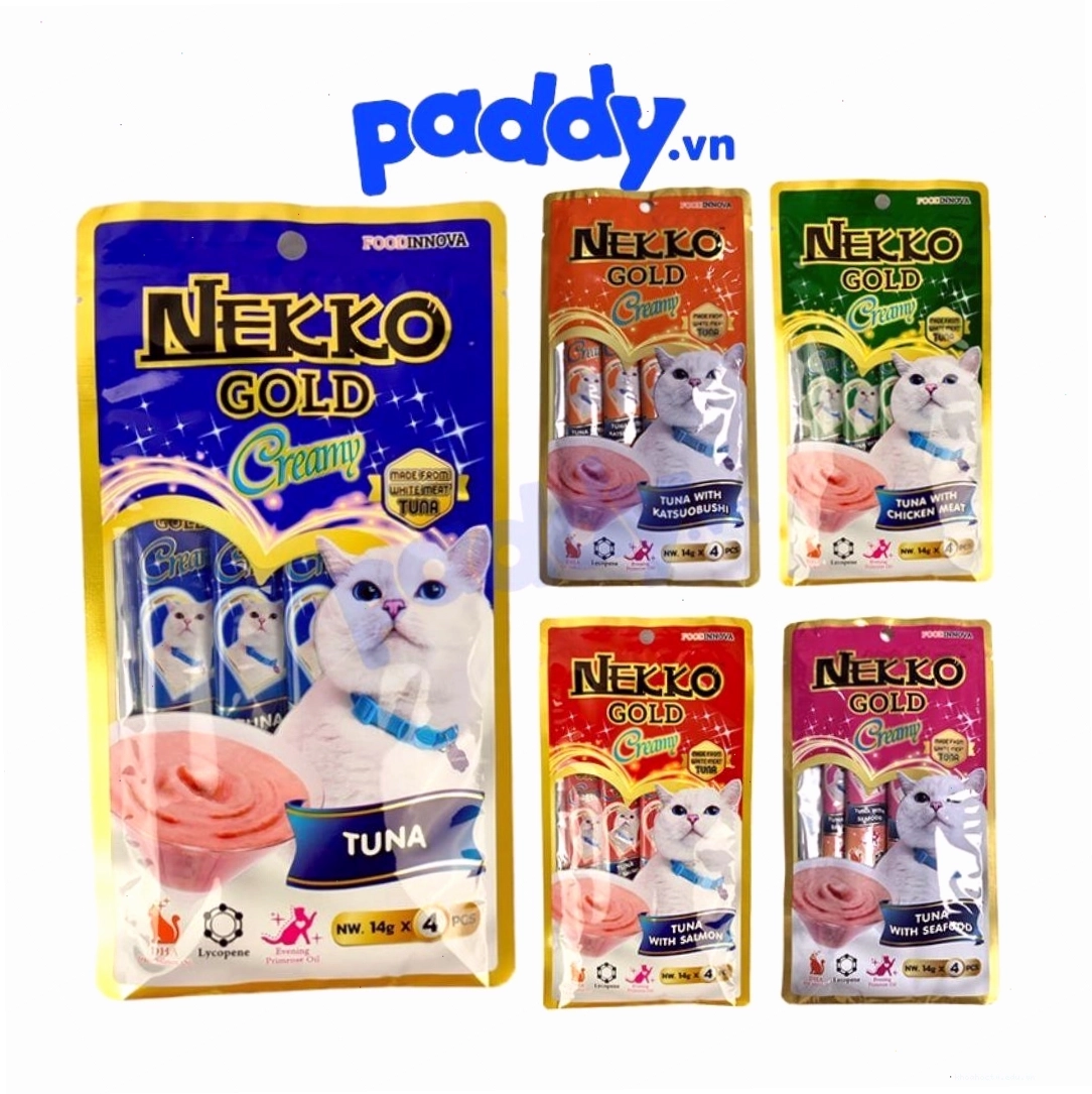 Súp thưởng mèo Nekko Gold Creamy Treat bổ sung Taurine