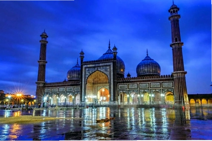 Thánh đường Hồi giáo Jama Masjid ở New Delhi, Ấn Độ