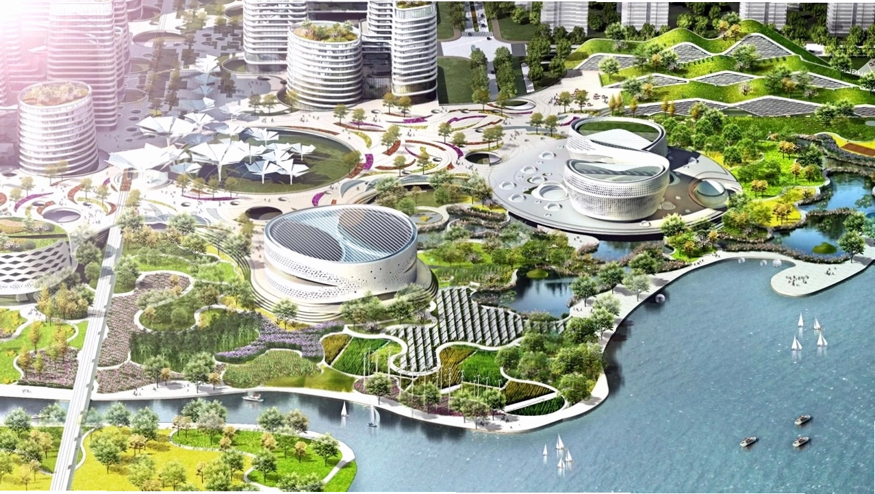 Thiết kế kiến trúc cảnh quan khu đô thị xanh