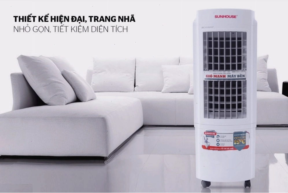 Thiết kế máy điều hòa không khí Sunhouse SHD7717 hiện đại và nhỏ gọn