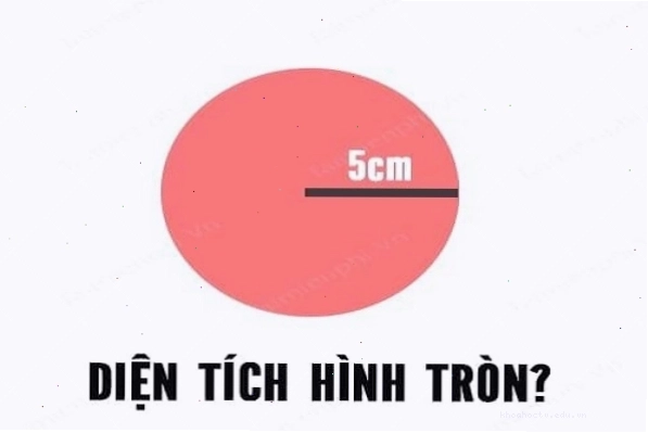 Tính diện tích hình tròn từ chu vi