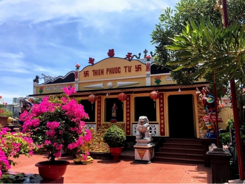 Toàn cảnh Chùa Thiên Phước với kiến trúc truyền thống