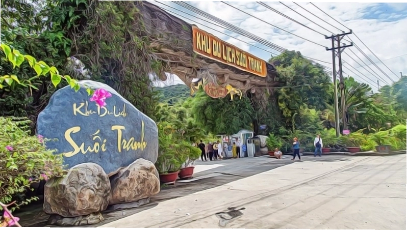Toàn cảnh Suối Tranh Waterfall